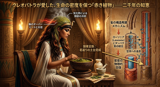 千年の時を繋ぐ「赤の沈黙」――クレオパトラが地肌に遺した、若返りの遺言