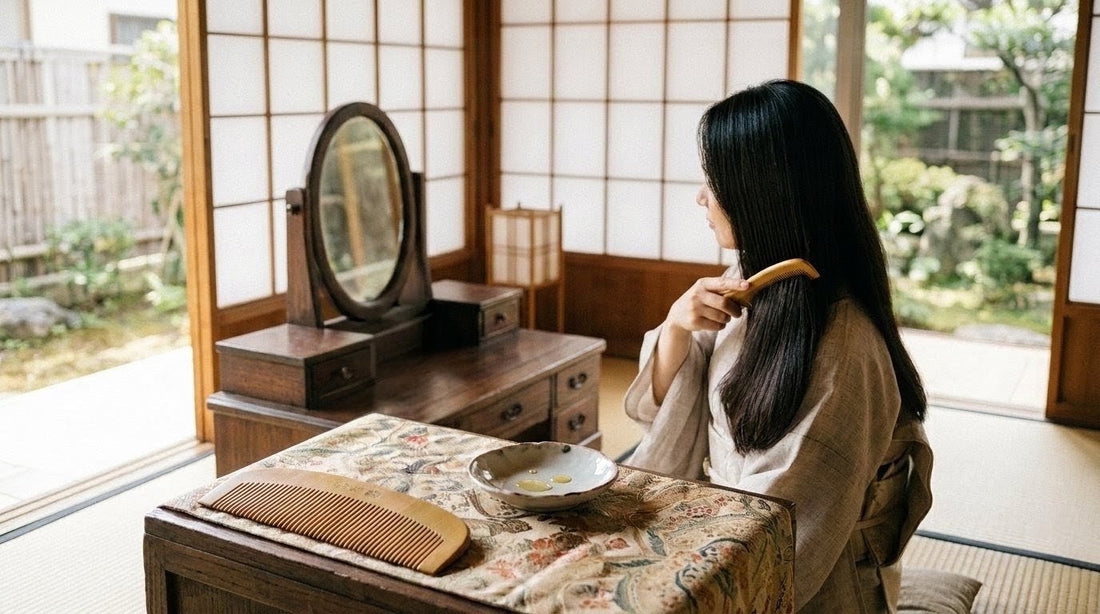 昔の日本人は毎日洗髪しなくても髪ツヤツヤだった？つげ櫛と椿油が作る「天然の髪養生」
